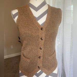 Ralph Lauren sport Brown Wool Cashmere Sweater Vest